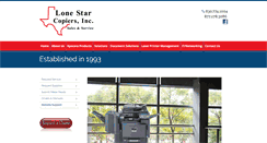 Desktop Screenshot of lonestarcopiers.com